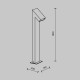 Stalp Guss O592FL-L15GF3K Maytoni LED, Grafit, Germania