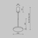 Pendul Plato P076PL-L12W3K-W Maytoni LED, Alb, Germania