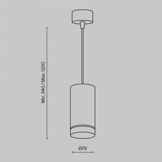 Pendul Orlo P085PL-12W3K-W Maytoni LED, Alb, Germania