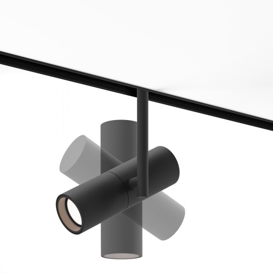 Downlight Sina Magnetica Elti TR005-4-12W-DS-B Maytoni LED, Negru, Germania
