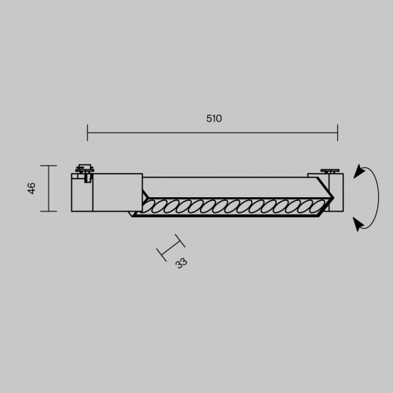 Downlight Sina 1 Faza Points Rot TR010-1-22W4K-M-B-DE Maytoni LED, Negru, Germania