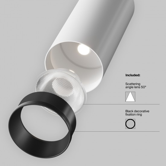 Downlight Sina 1 Faza Focus LED TR021-1-12W4K-W-D-W Maytoni LED, Alb, Germania