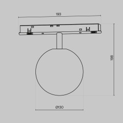 Downlight Sina Magnetica Luna TR038-4-5WTW-DD-B Maytoni LED, Negru, Germania