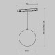 Pendul Sina Magnetica Luna TR039-4-5W3K-WW-DS-W-1 Maytoni LED, Alb, Germania