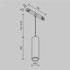 Pendul Sina Magnetica Focus LED TR041-2-12W4K-B Maytoni LED, Negru, Germania