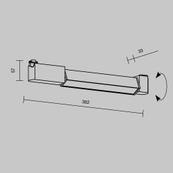 Downlight Sina 1 Faza Basis Rot TR104-1-12W4K-B-DE Maytoni LED, Negru, Germania