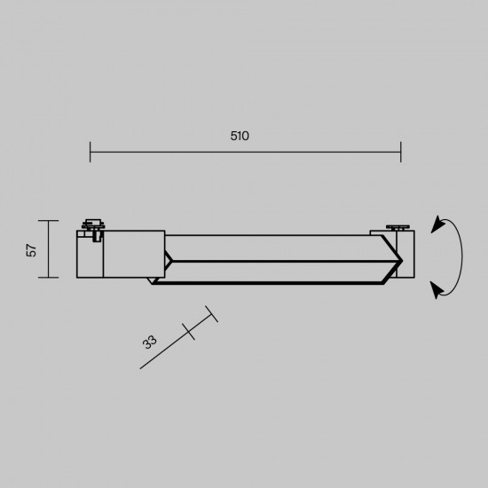 Downlight Sina 1 Faza Basis Rot TR104-1-24W3K-W-DE Maytoni LED, Alb, Germania