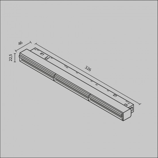 Downlight Sina Magnetica Parete TR106-2-18W3K-B Maytoni LED, Negru, Germania