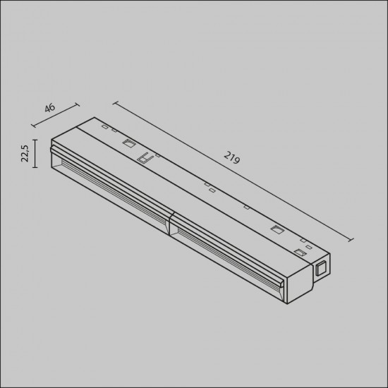 Downlight Sina Magnetica Parete TR106-4-12W-DS-B Maytoni LED, Negru, Germania