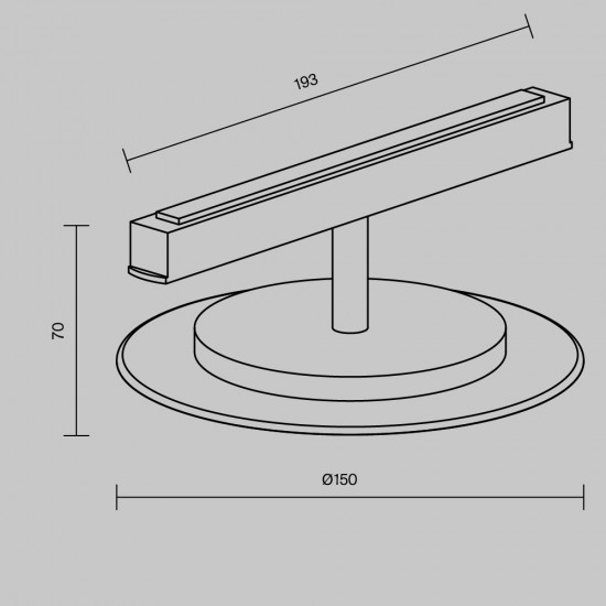 Downlight Sina Magnetica Relax TR107-2-5W3K-W Maytoni LED, Alb, Germania