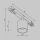 Downlight Sina Magnetica Alfa S TR132-2-7W3K-BS Maytoni LED, Alama, Germania