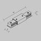 Prelungitor Sina 1 Faza Accessories For Tracks Unity TRA001CB-11W Maytoni Alb, Germania