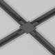 Conector Cruce Sina 1 Faza Accessories For Tracks Unity TRA002CX-11B Maytoni Negru, Germania