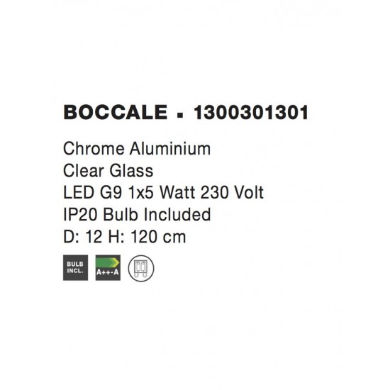 Pendul BOCCALE Nova Luce Elegant, G9, 1300301301, Grecia