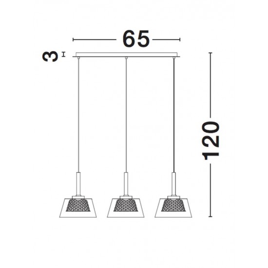 Suspensie BOCCALE Nova Luce Elegant, G9, 1300301303, Grecia