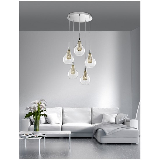 Suspensie FILO Nova Luce Modern, G9, 1500202805, Grecia