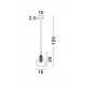 Pendul FILO Nova Luce Modern, G9, 1500202811, Grecia