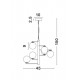 Suspensie AGRIGENTO Nova Luce Modern, G9, 1700306001, Grecia