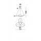 Suspensie FUSION Nova Luce Modern, Led, 1701101001, Grecia