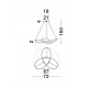 Suspensie FUSION Nova Luce Modern, Led, 1701101002, Grecia