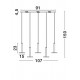 Suspensie PALENCIA Nova Luce Modern, Led, 1703301203, Grecia