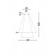 Suspensie ARIA Nova Luce Modern, Led, 17222003, Grecia