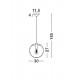 Pendul OVVIO Nova Luce Modern, E27, 42108001, Grecia