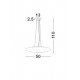 Suspensie PRESSIONE Nova Luce Modern, E27, 4587602, Grecia
