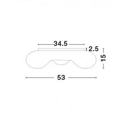 Plafoniera BIANCO Nova Luce Modern, E27, 51011402, Grecia