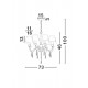 Candelabru ELEGANT Nova Luce Clasic, E14, 5157202, Grecia