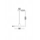 Pendul CHIOTO Nova Luce Modern, E27, 540601, Grecia
