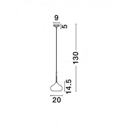 Pendul CIOTO Nova Luce Modern, E14, 5704802, Grecia