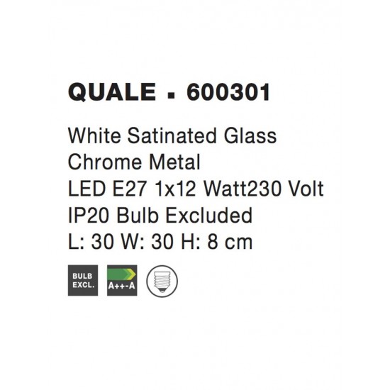 Plafoniera QUALE Nova Luce Modern, E27, 600301, Grecia