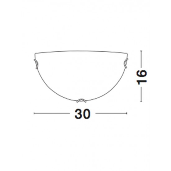 Aplica GIORNO Nova Luce Modern, E27, 605803, Grecia