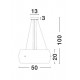 Suspensie CHIARA Nova Luce Modern, E27, 6100401, Grecia