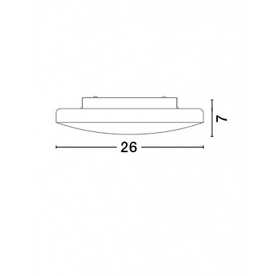 Plafoniera IVI Nova Luce Modern, E27, 6100521, Grecia