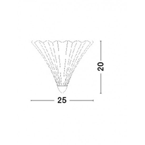 Aplica GUSCIO Nova Luce Clasic, E14, 6101601, Grecia