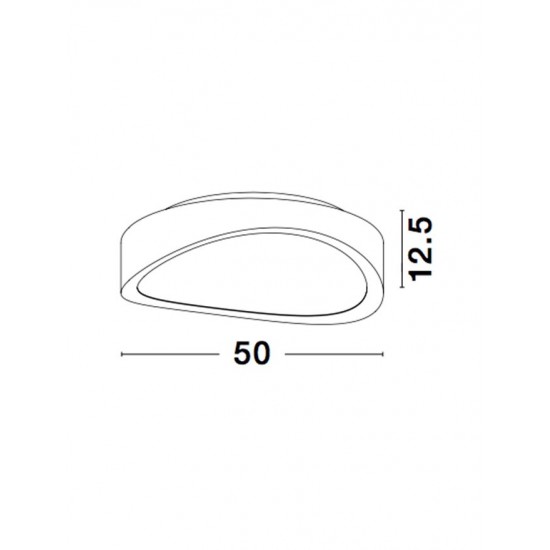 Plafoniera ONDA Nova Luce Modern, Led, 61471602, Grecia