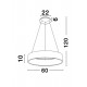 Suspensie RANDO Nova Luce Modern, Led, 6167204, Grecia