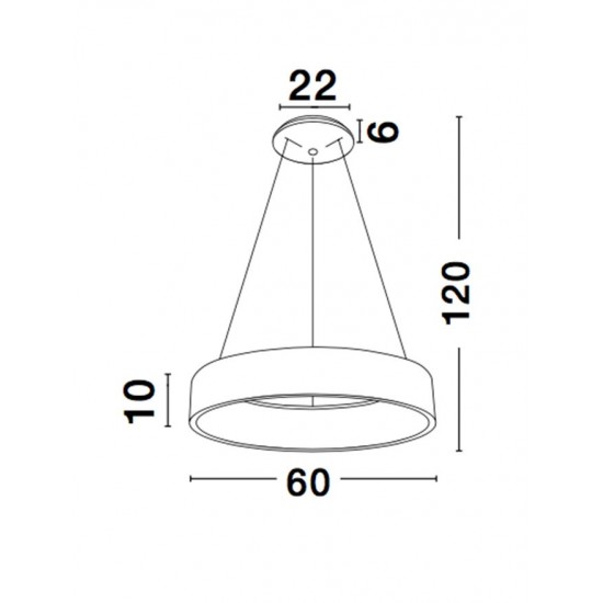 Suspensie RANDO Nova Luce Modern, Led, 6167206, Grecia