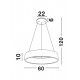 Suspensie RANDO Nova Luce Modern, Led, 6167220, Grecia