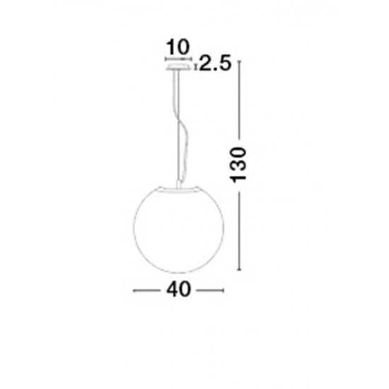 Pendul NEVOSO Nova Luce Modern, E27, 620422, Grecia