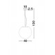 Pendul NEVOSO Nova Luce Modern, E27, 620422, Grecia