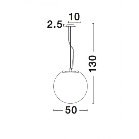 Pendul NEVOSO Nova Luce Modern, E27, 620423, Grecia