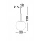 Pendul NEVOSO Nova Luce Modern, E27, 620423, Grecia