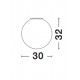 Plafoniera NEVOSO Nova Luce Modern, E27, 620424, Grecia