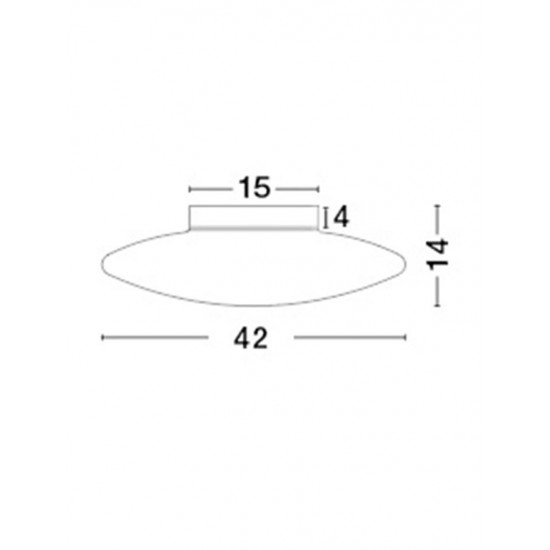 Plafoniera PRESSIONE Nova Luce Modern, E27, 620441, Grecia