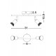 Lustra Spot BASE Nova Luce Modern, GU10, 660006, Grecia