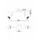 Lustra Spot BASE Nova Luce Modern, GU10, 661002, Grecia