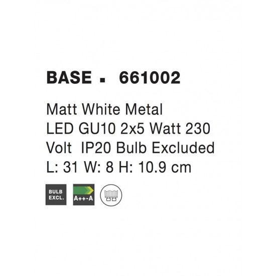 Lustra Spot BASE Nova Luce Modern, GU10, 661002, Grecia